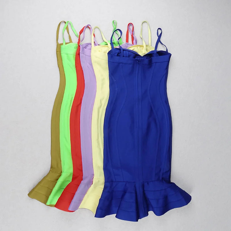 Chic Knee-Length Bandage Dress