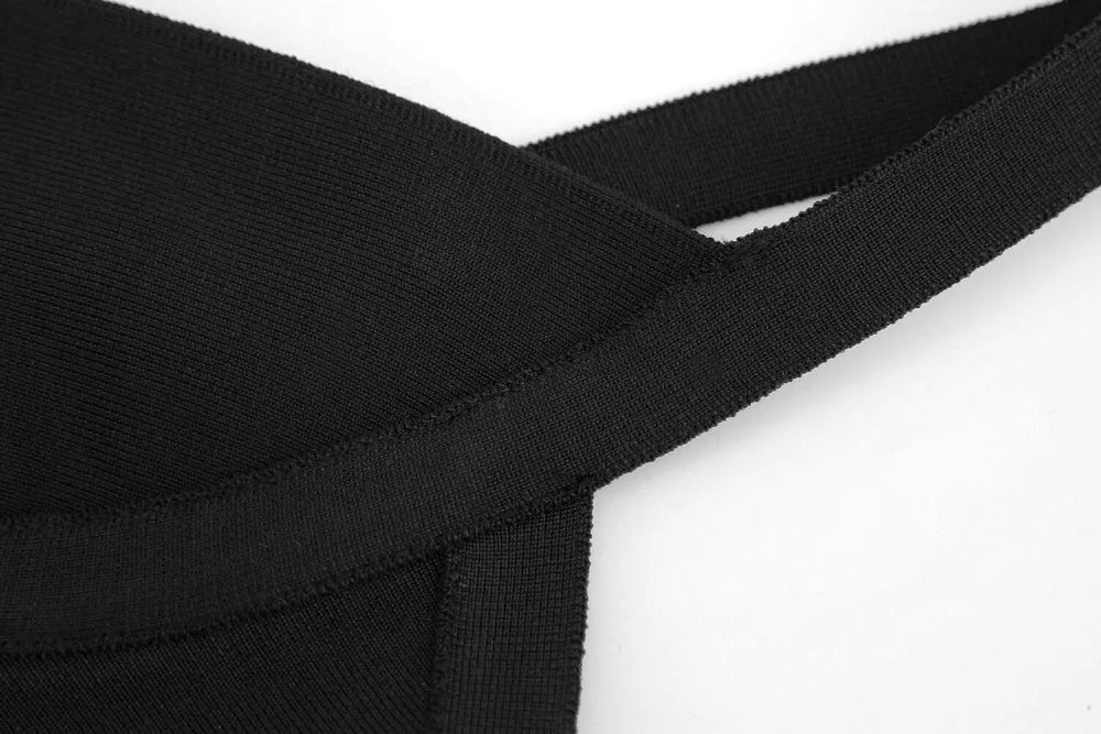 Vibrant V-neck Bodycon Jumpsuit