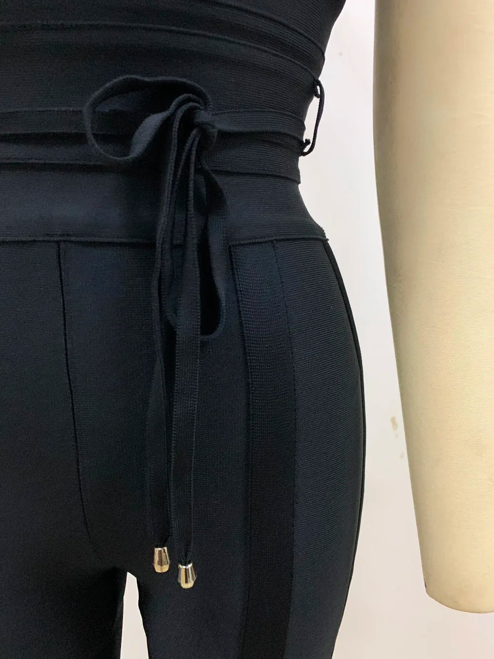 Vibrant V-neck Bodycon Jumpsuit