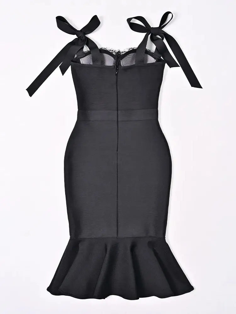 Mermaid Lace Bandage Dress VestiVogue