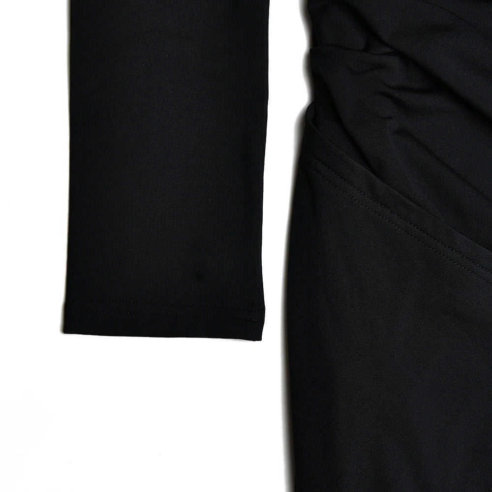 High Split Elegant Long Sleeve Evening Dress VestiVogue