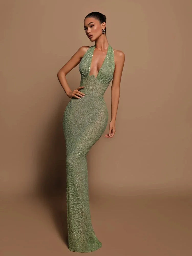 Allure Sequin Maxi Dress VestiVogue