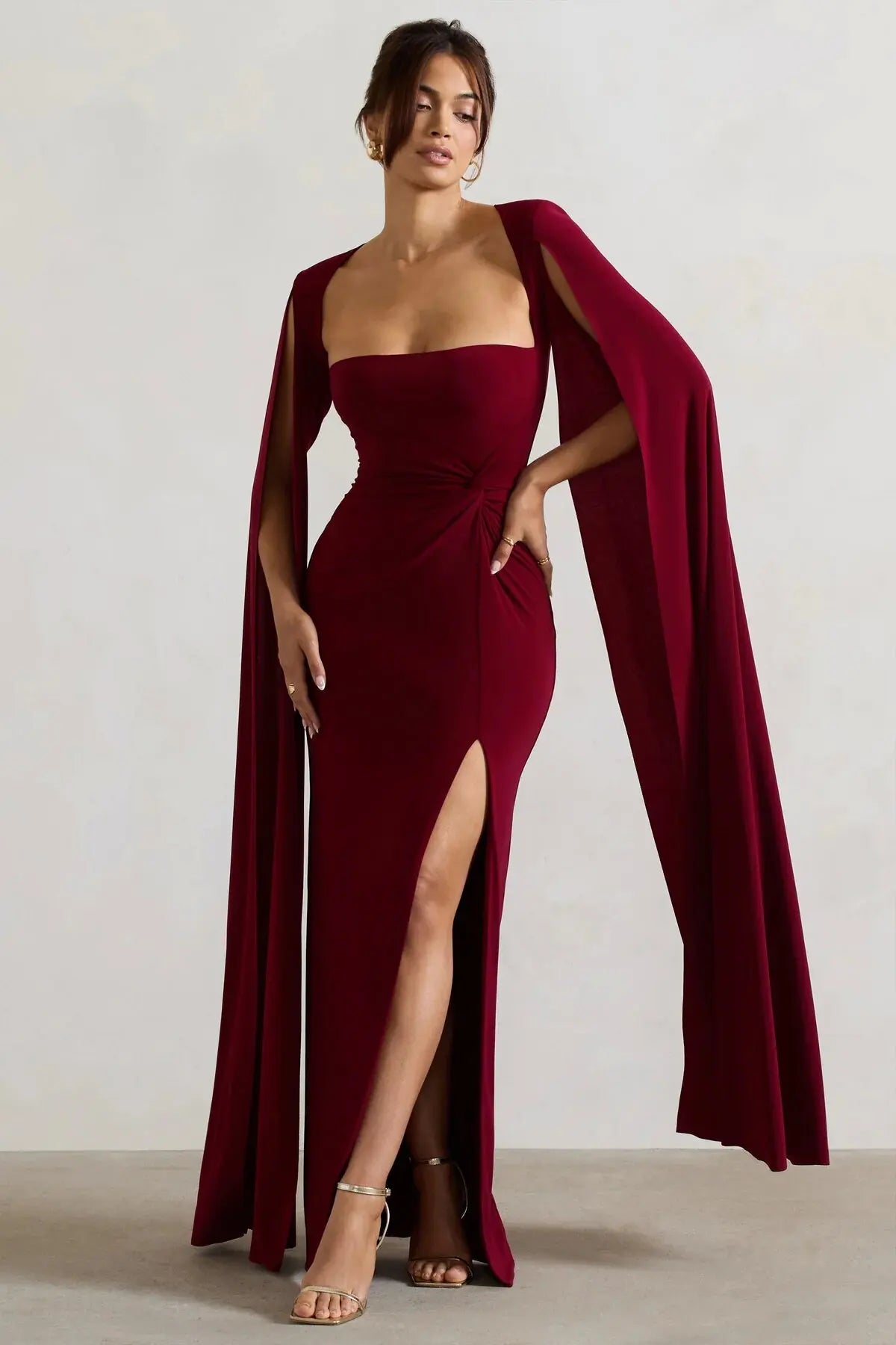High Slit Sheath Dress VestiVogue