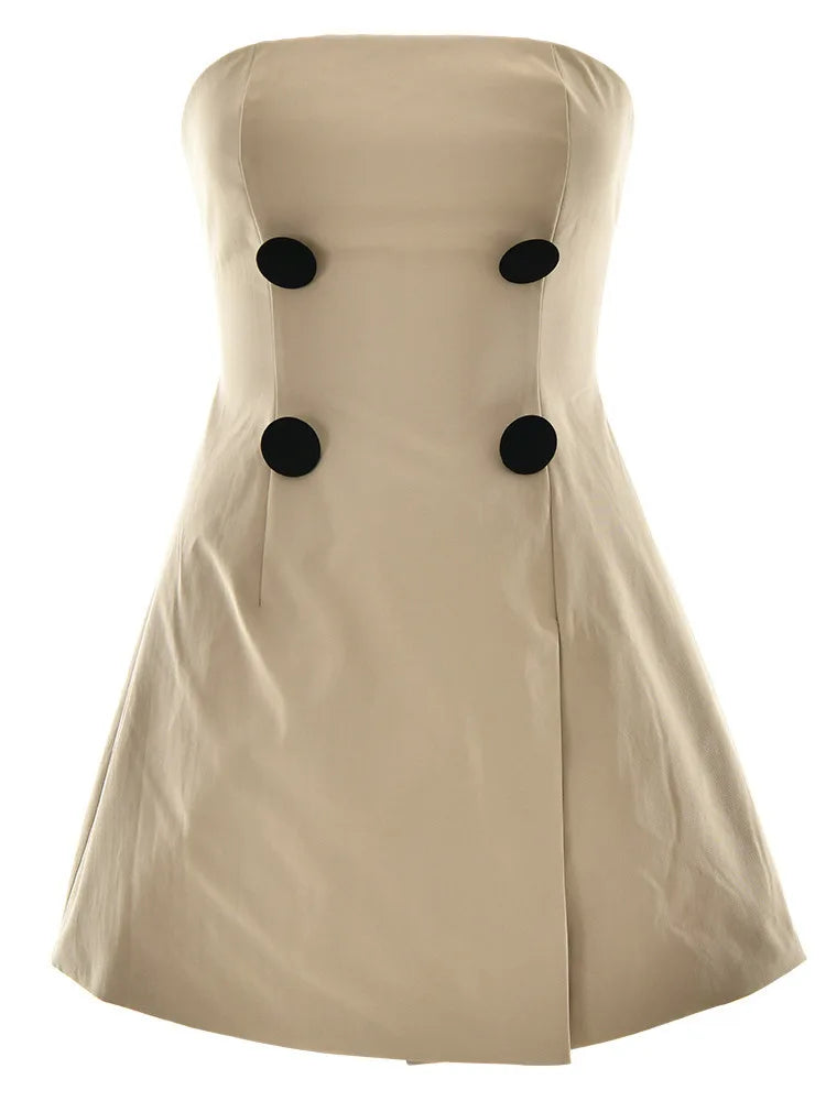 Chic A-Line Off-Shoulder Mini Dress VestiVogue