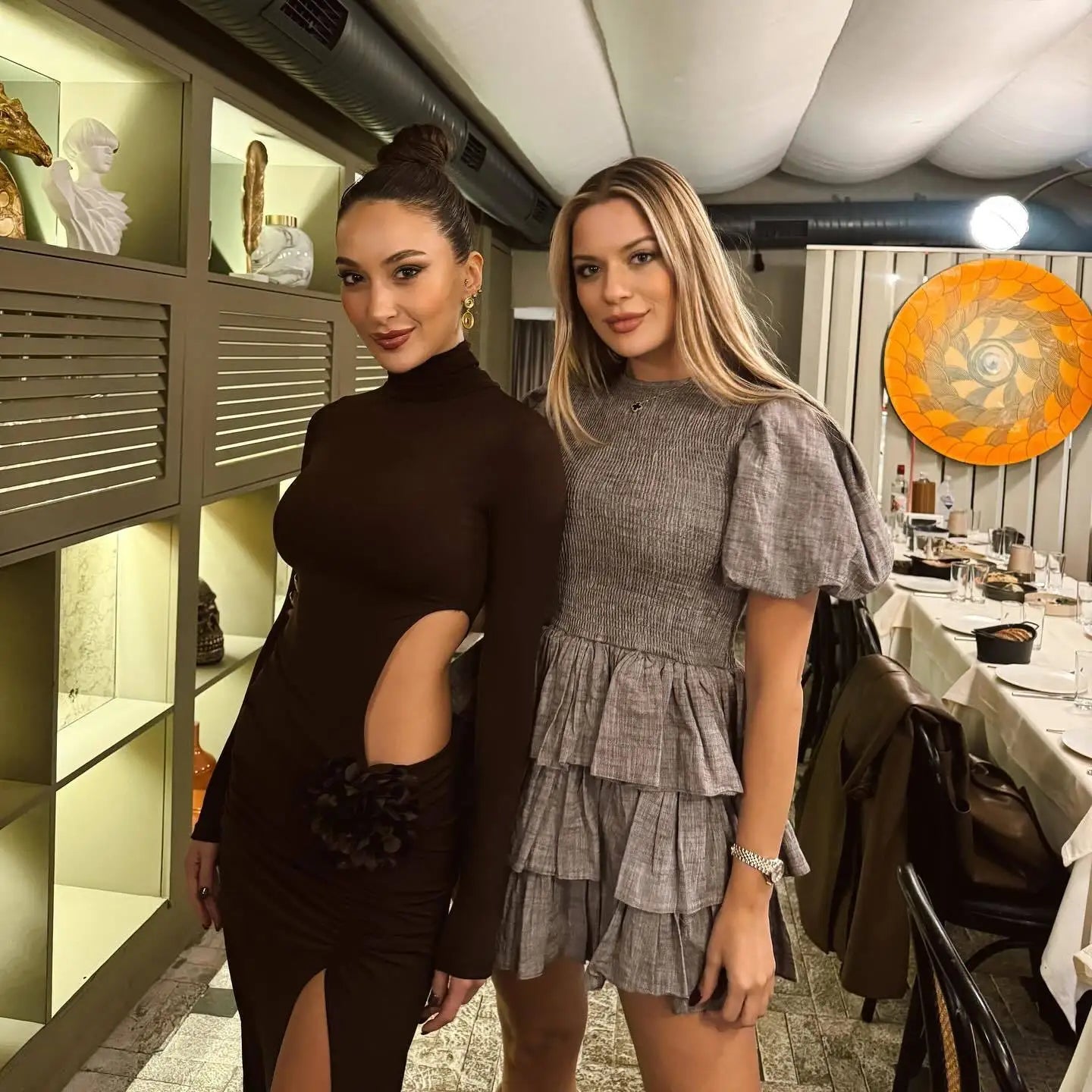 Elegant 3D Floral Bodycon Evening Dress VestiVogue