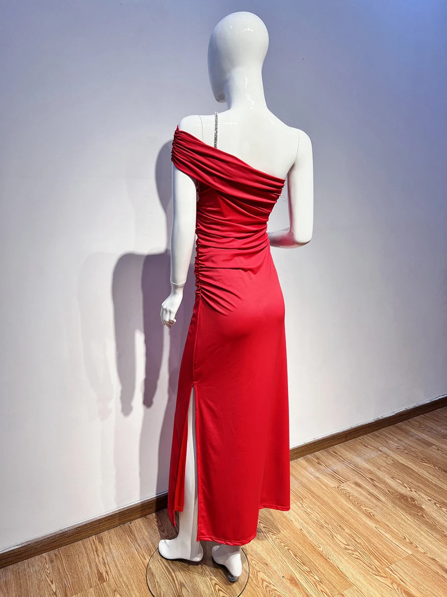 Seductive Off-Shoulder Maxi Dress VestiVogue