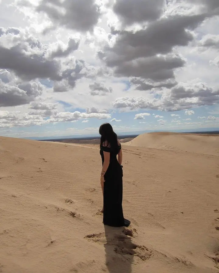 High Split One-Shoulder Dress VestiVogue