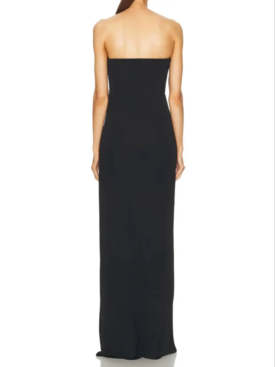 Black Strapless Maxi Bandage Dress VestiVogue