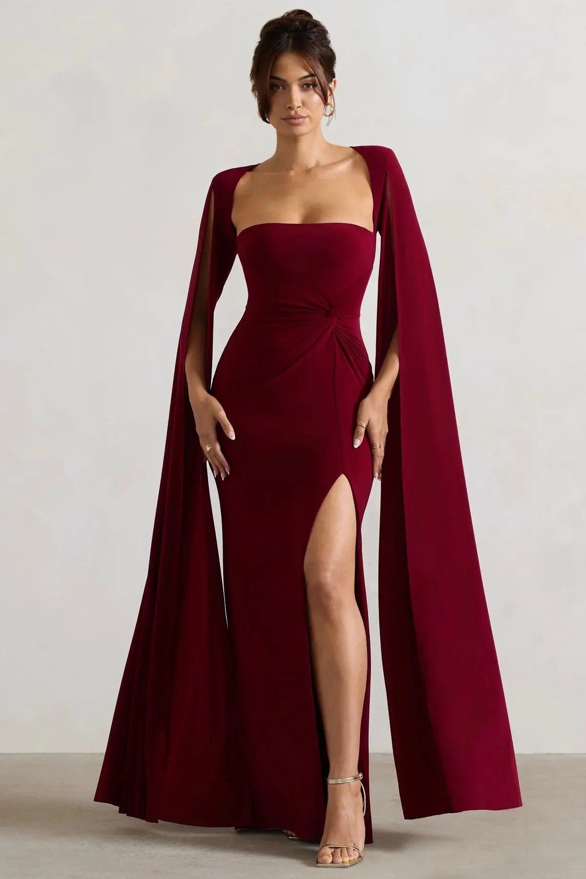 High Slit Sheath Dress VestiVogue