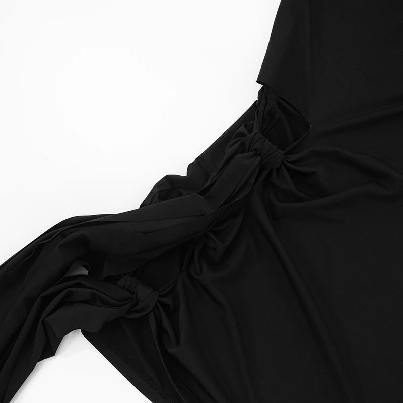 Sleek Strapless Hollow-Out Slim-Fit Summer Dress VestiVogue