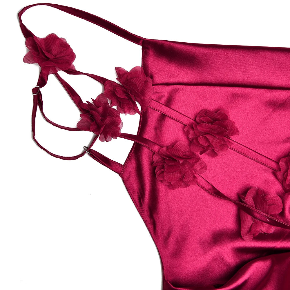 Bridesmaids Backless Flower Dress VestiVogue