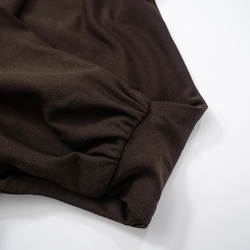 Asymmetric Beaded Mini Dress in Luxe Fabric VestiVogue