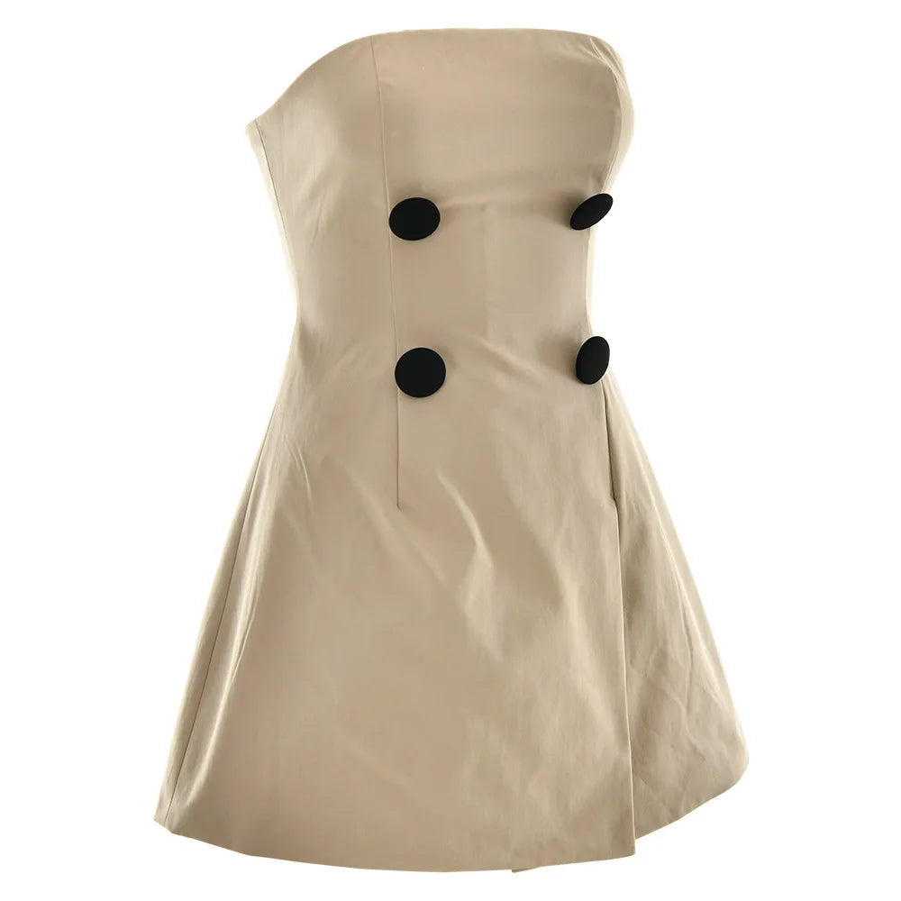 Chic A-Line Off-Shoulder Mini Dress VestiVogue