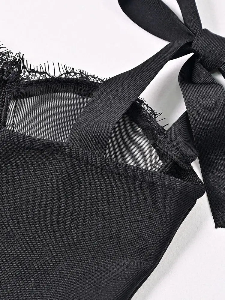 Mermaid Lace Bandage Dress VestiVogue