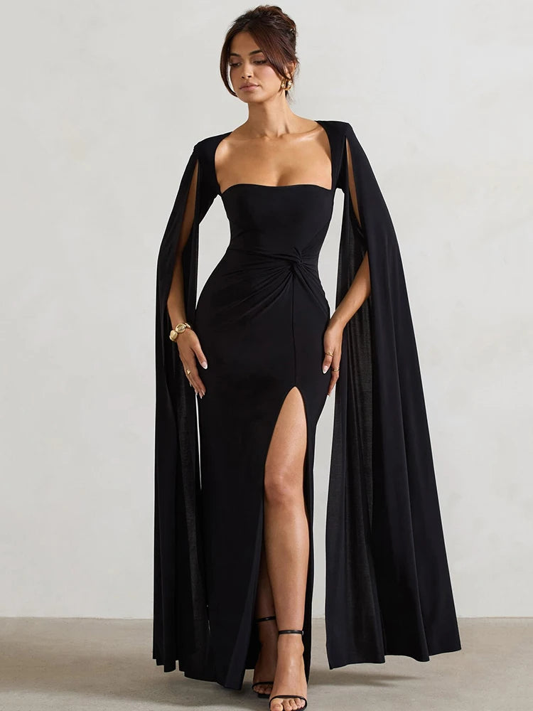 High Slit Sheath Dress VestiVogue