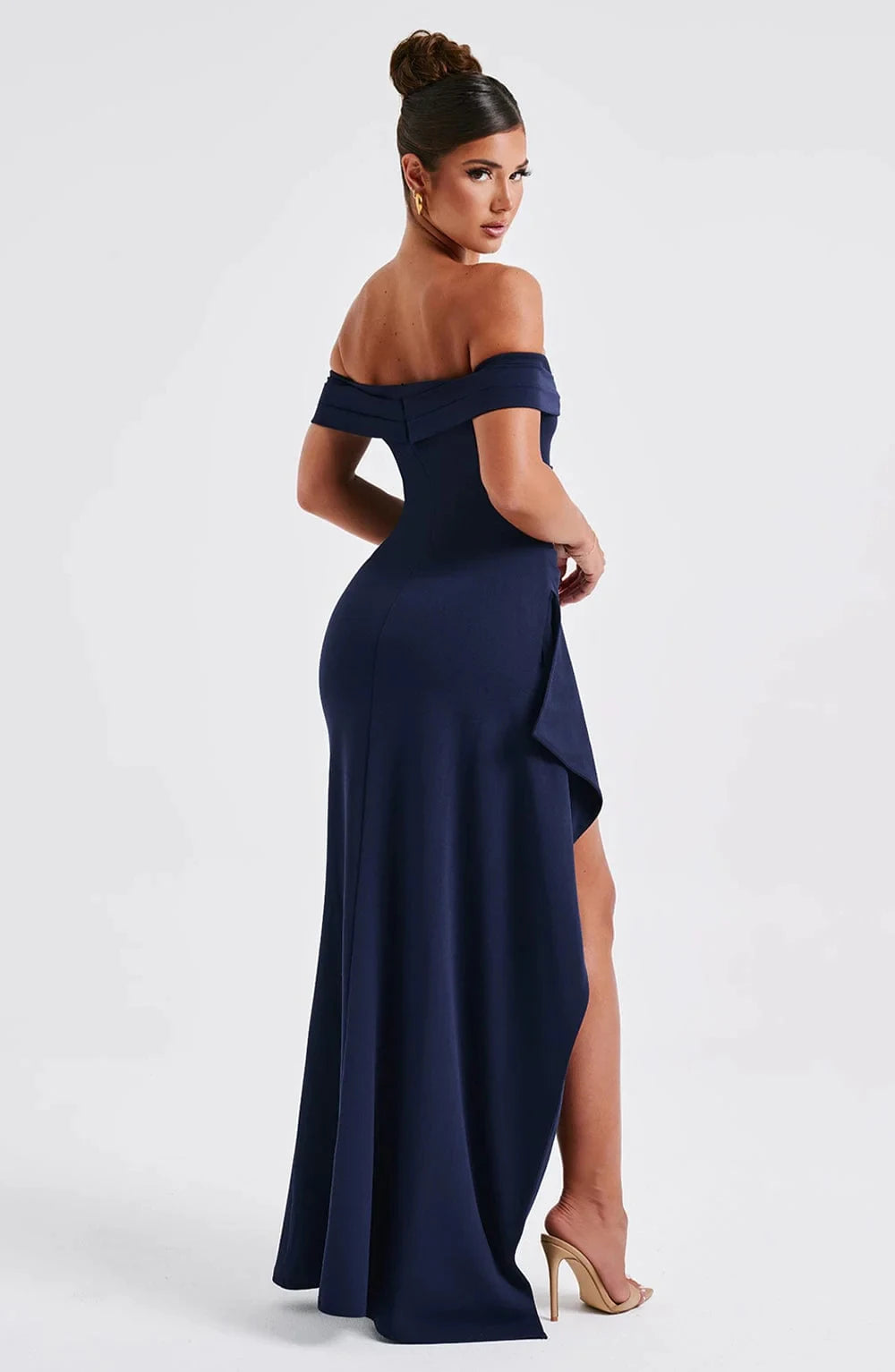 High Split One-Shoulder Dress