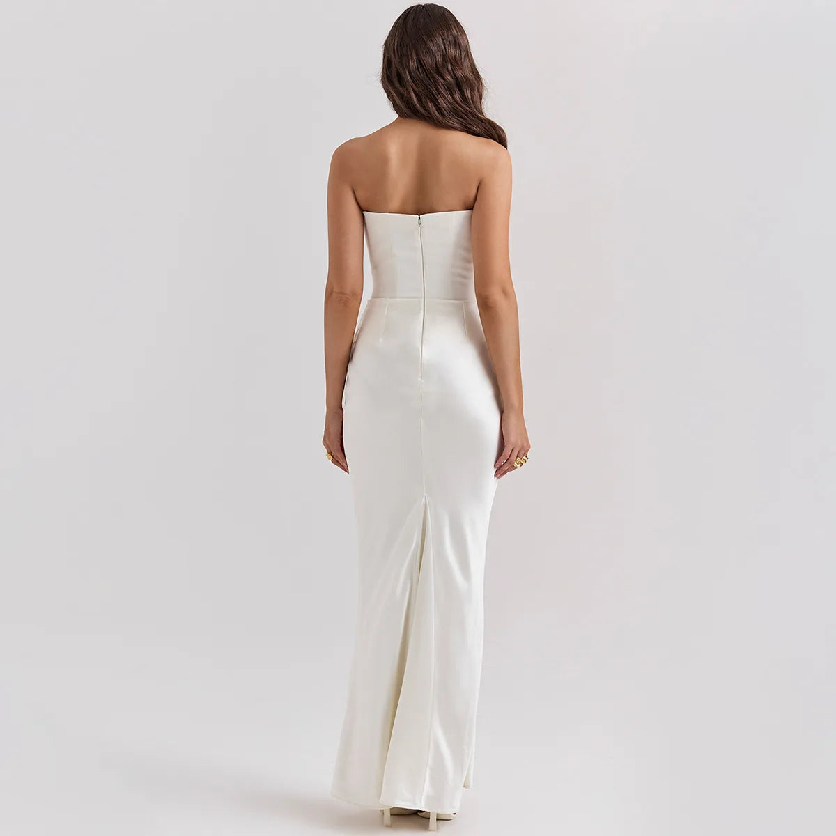 Satin Backless Bodycon Party Dress VestiVogue