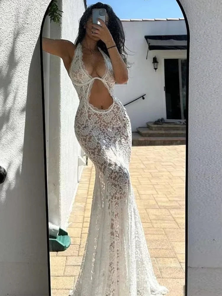 Hollow Out Backless Bodycon Dress VestiVogue