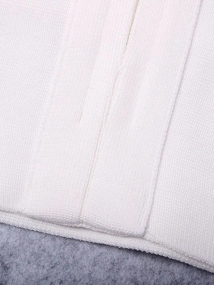 Plunge V Bandage Crop Top VestiVogue