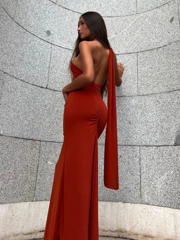 Elegant Backless Summer Dress VestiVogue