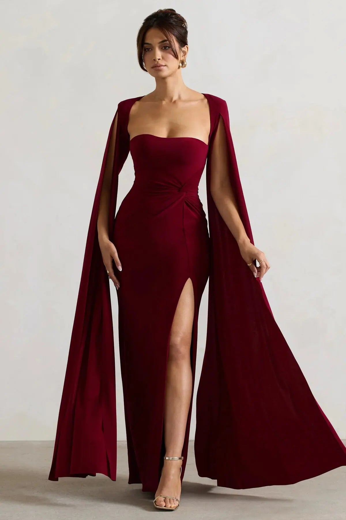 High Slit Sheath Dress VestiVogue