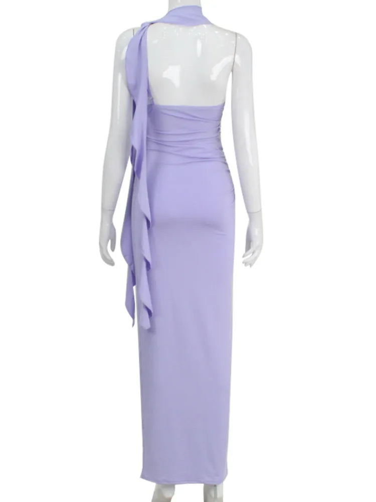 One Shoulder Sexy Backless Summer Dress VestiVogue