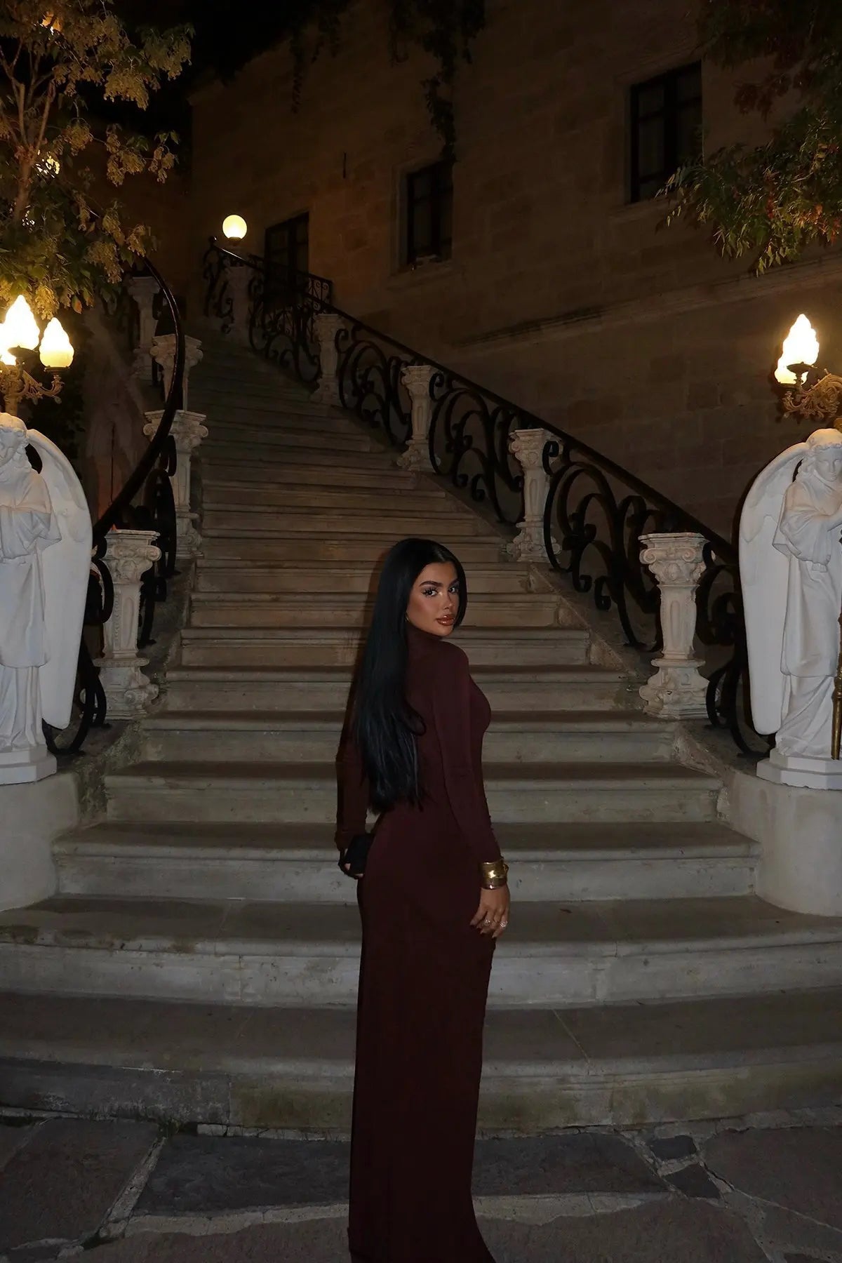 Elegant 3D Floral Bodycon Evening Dress VestiVogue