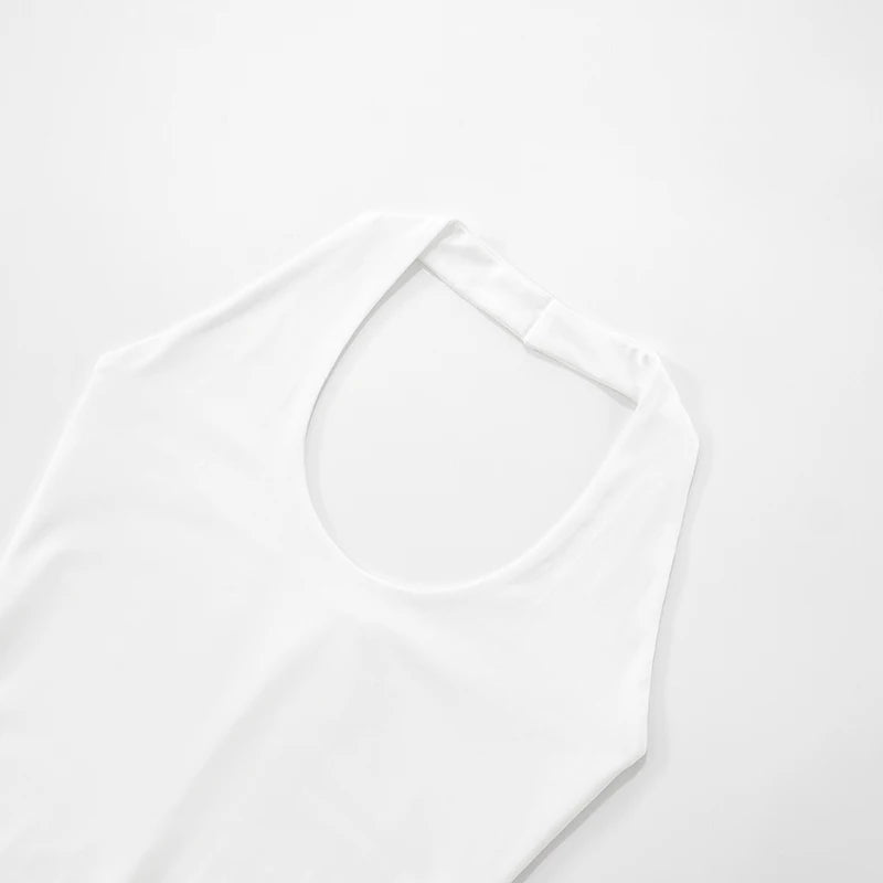 Elegant Backless Sleeveless Floor-Length Pleated Dress VestiVogue