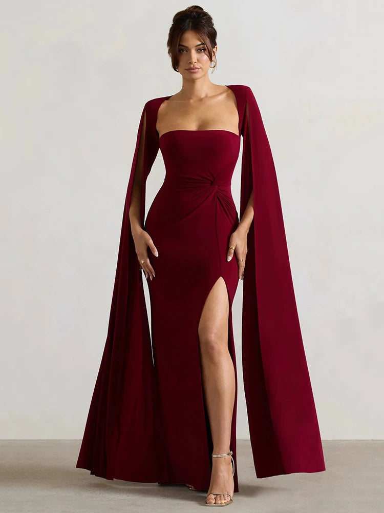 High Slit Sheath Dress VestiVogue