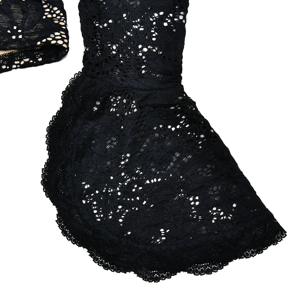 Lace Dream Long Sleeved Playsuit VestiVogue