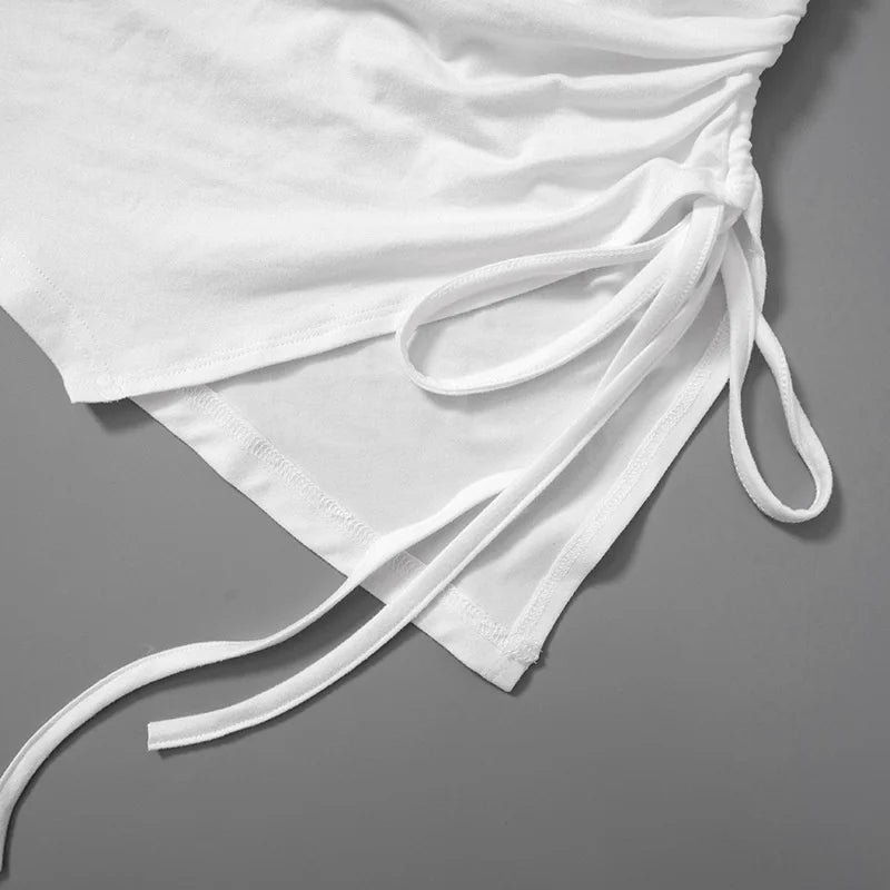 Sheer Elegance Off-Shoulder Mini Dress