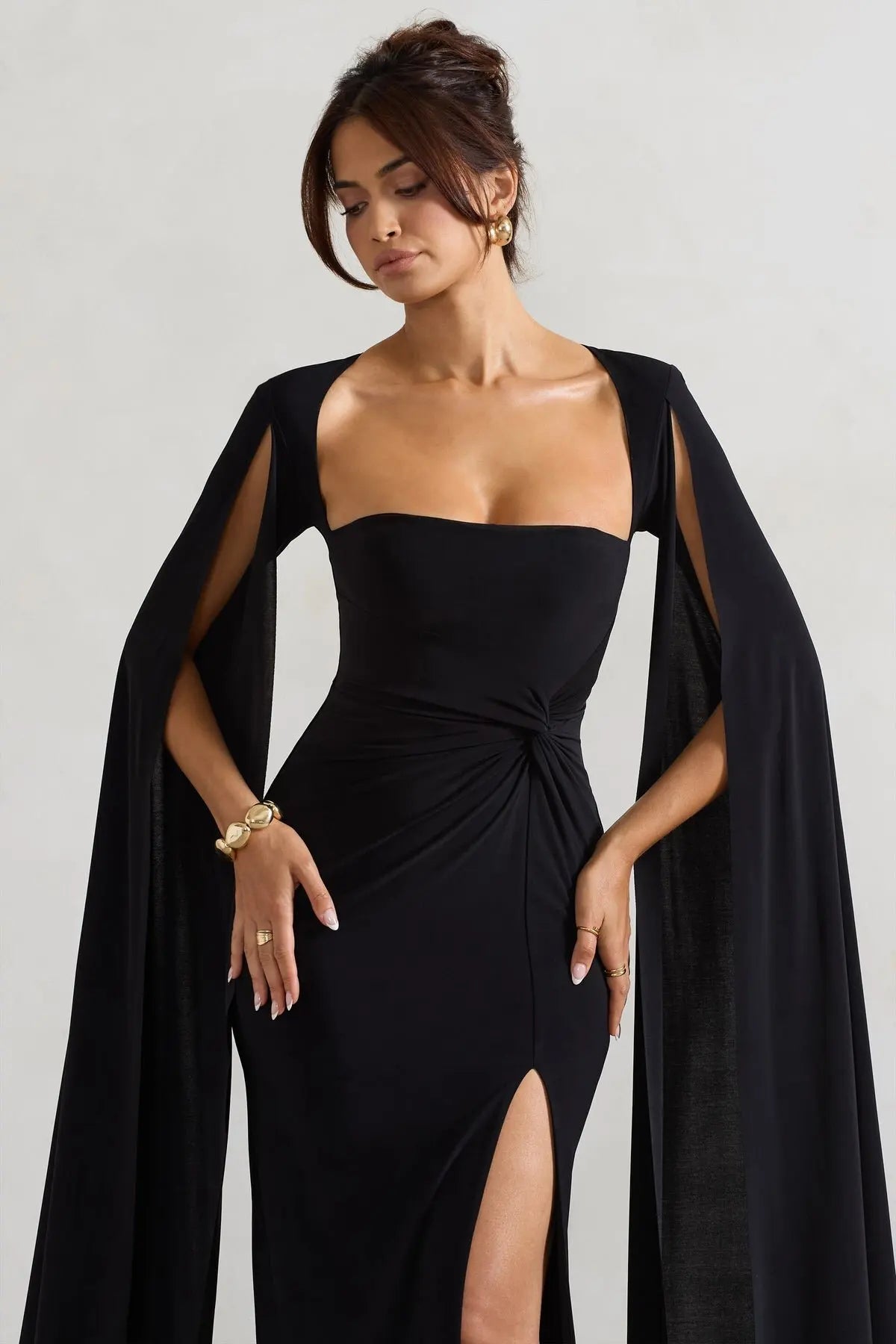 High Slit Sheath Dress VestiVogue