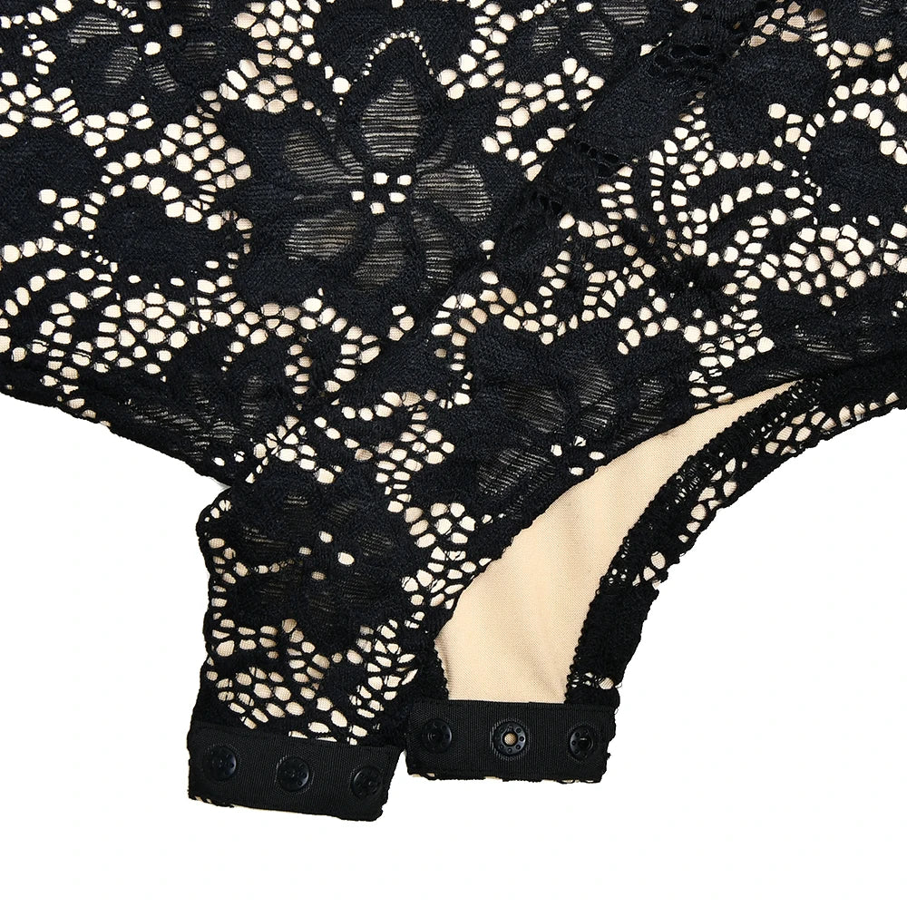 Lace Dream Long Sleeved Playsuit VestiVogue