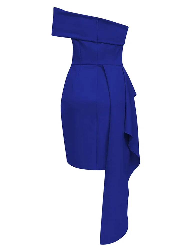 Strapless Ruffled Mini Dress VestiVogue