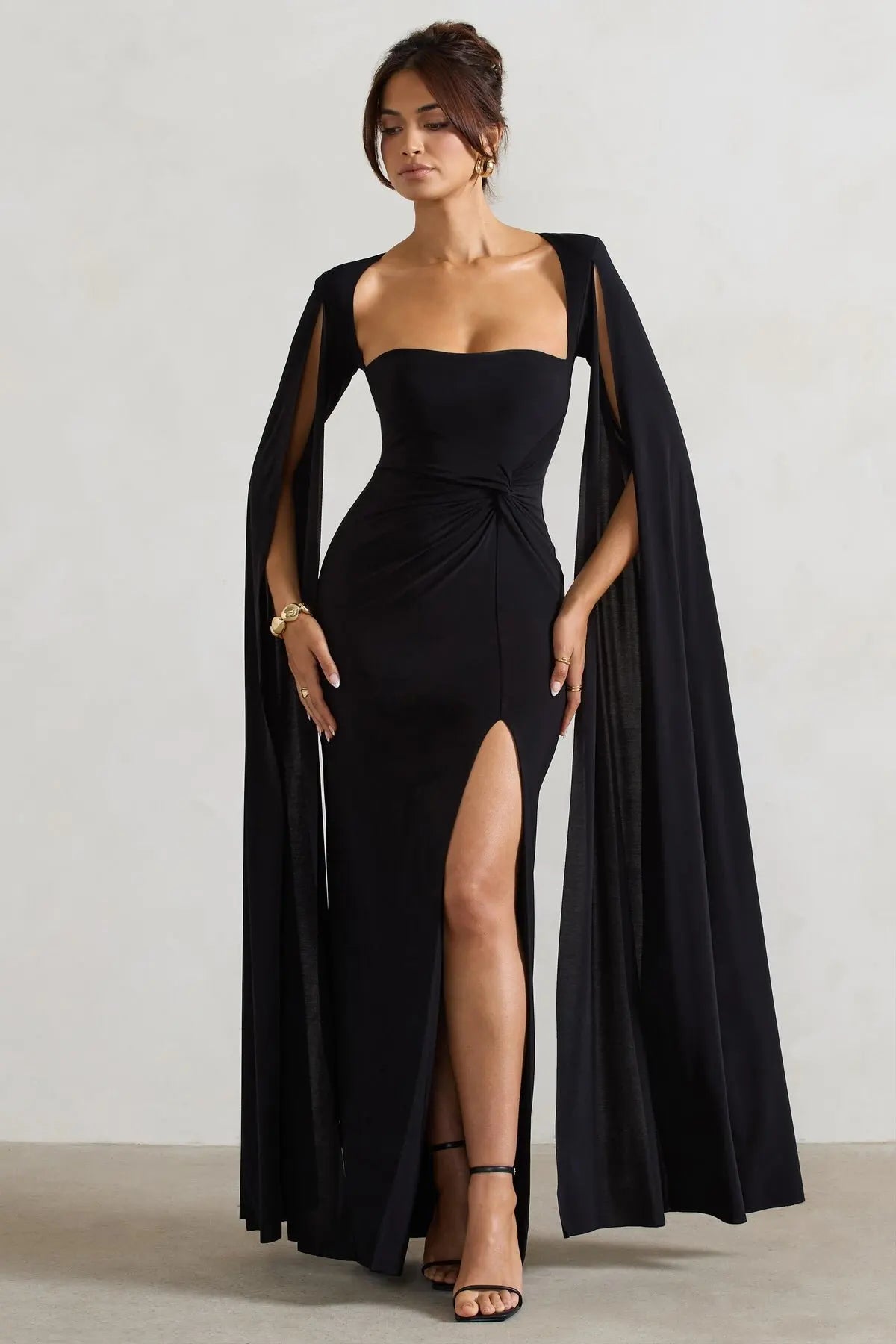 High Slit Sheath Dress VestiVogue