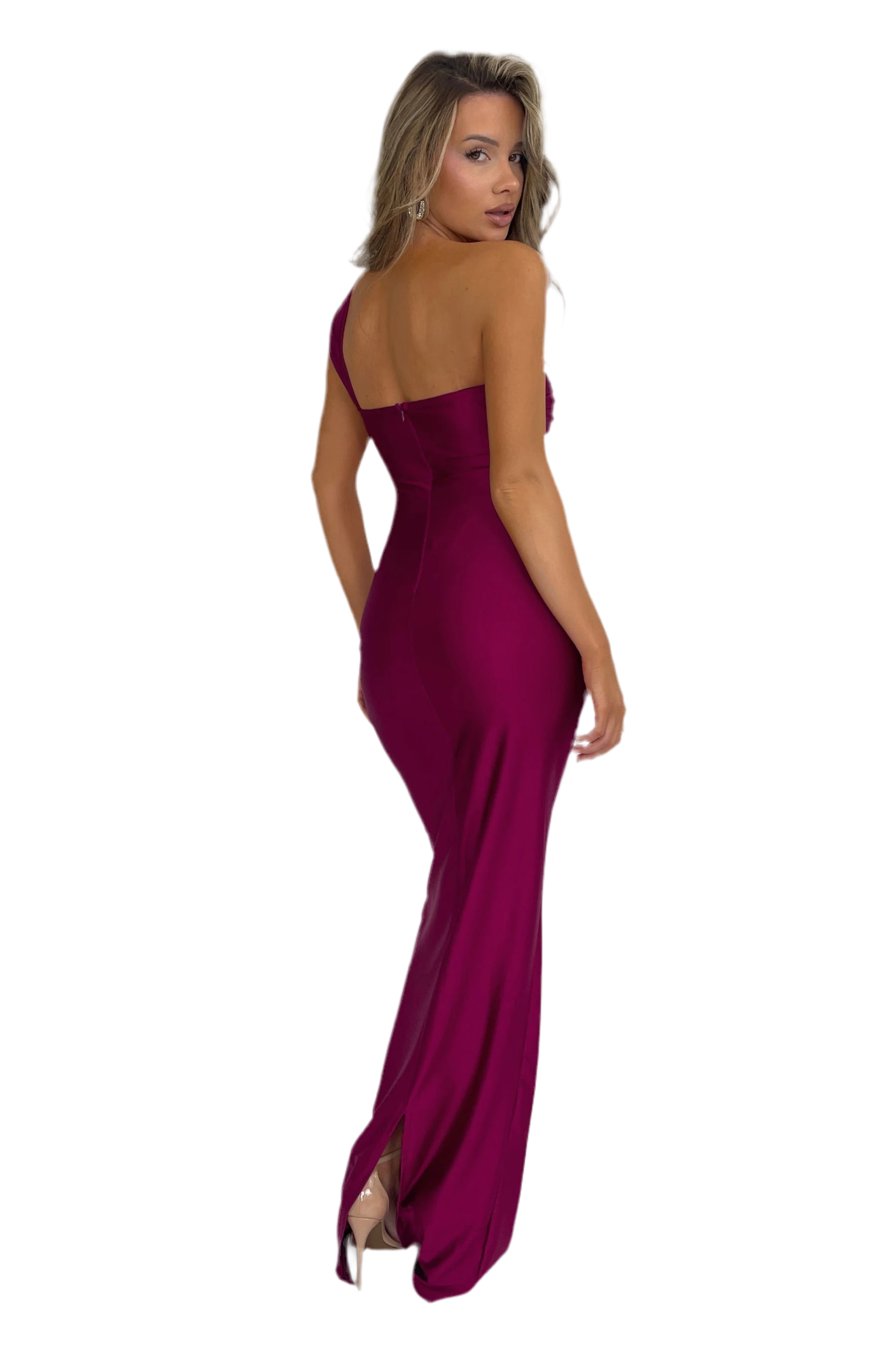 Sleek Sleeveless Zipper Maxi Dress