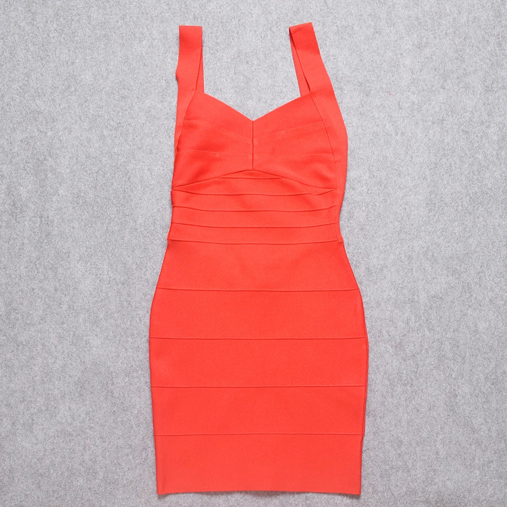 Spaghetti Strap Bodycon Mini Dress VestiVogue