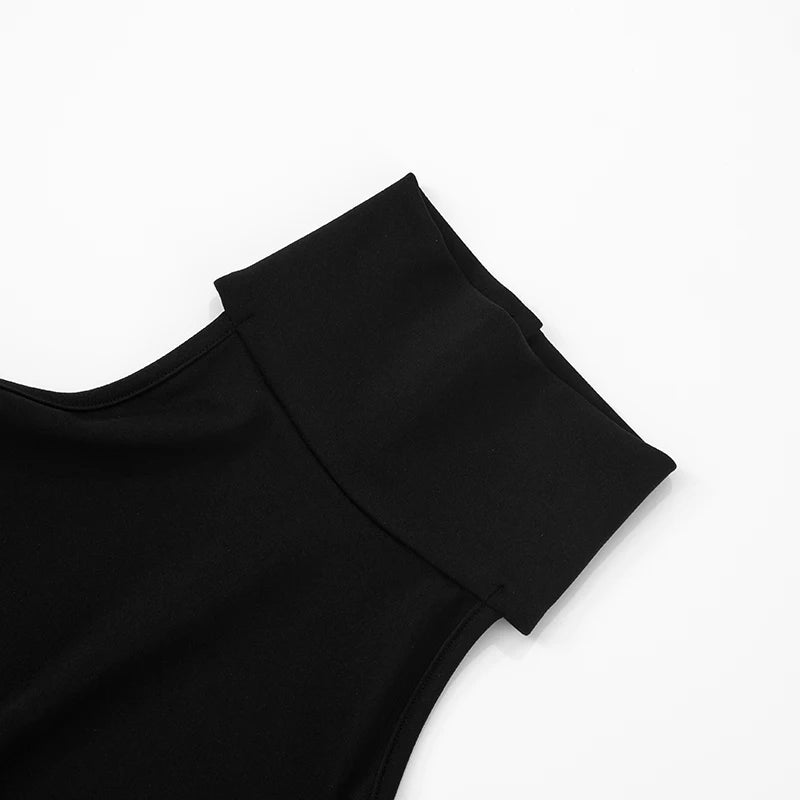 Vibrant Ruffle Backless Playsuit with Colour Patchwork VestiVogue