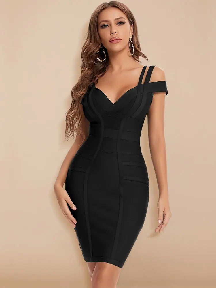 Sexy Plunge V Green Bodycon Dress