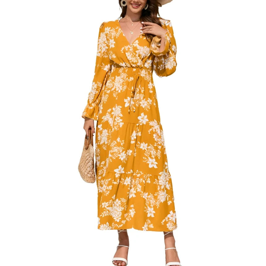 Floral Print maxi Dress VestiVogue  