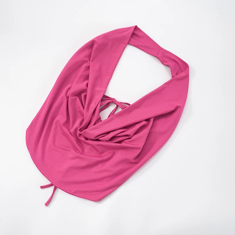 Backless Drawstring Top & Leopard Print Pants Set VestiVogue