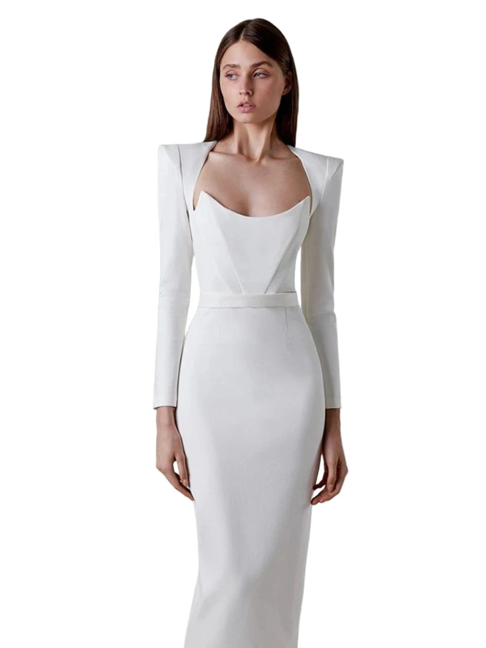 Long sleeves Bandage Dress VestiVogue  