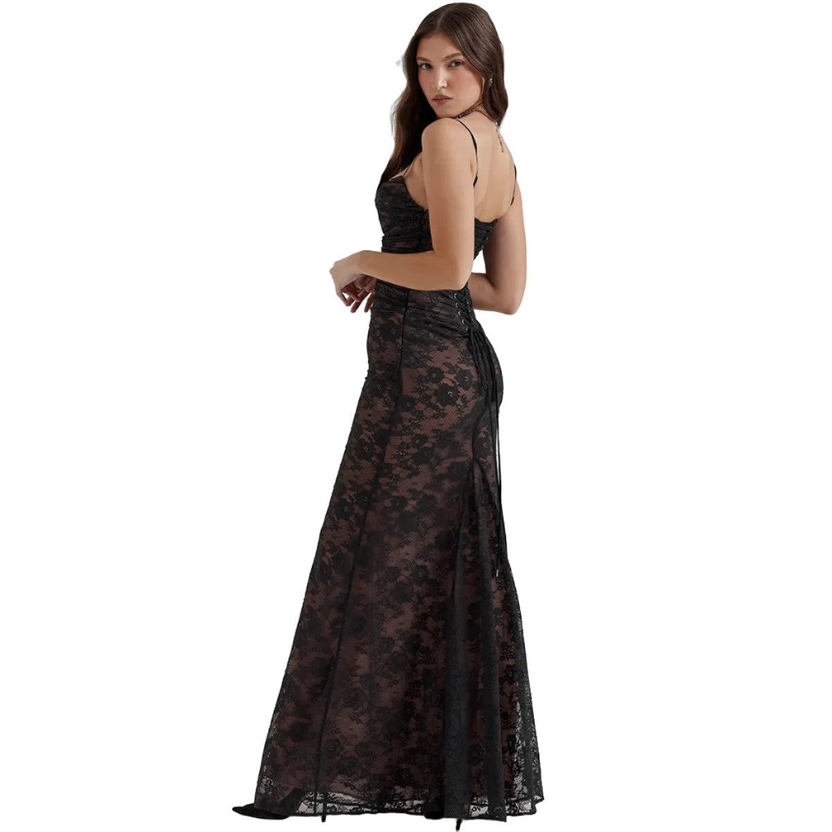 Long Lace Maxi Formal dress VestiVogue  