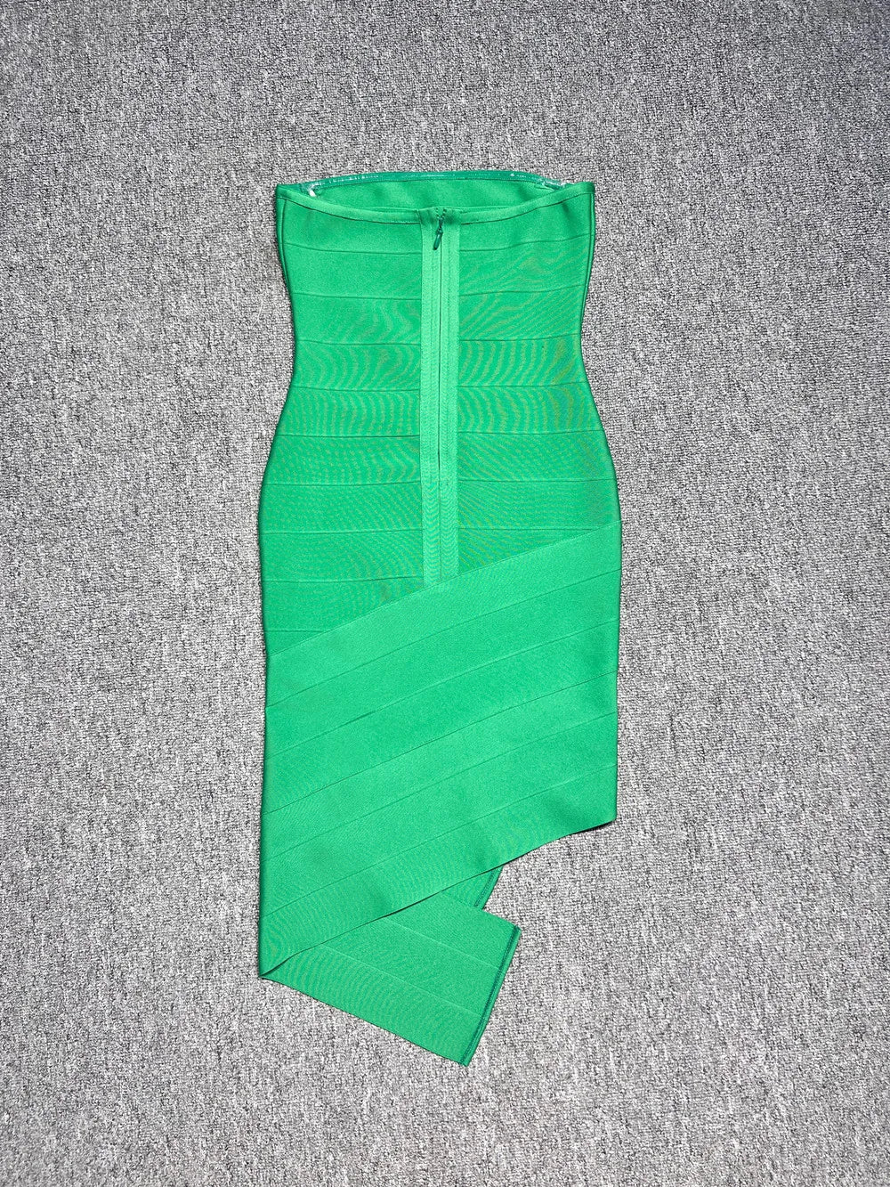 Strapless Green Bandage Dress VestiVogue