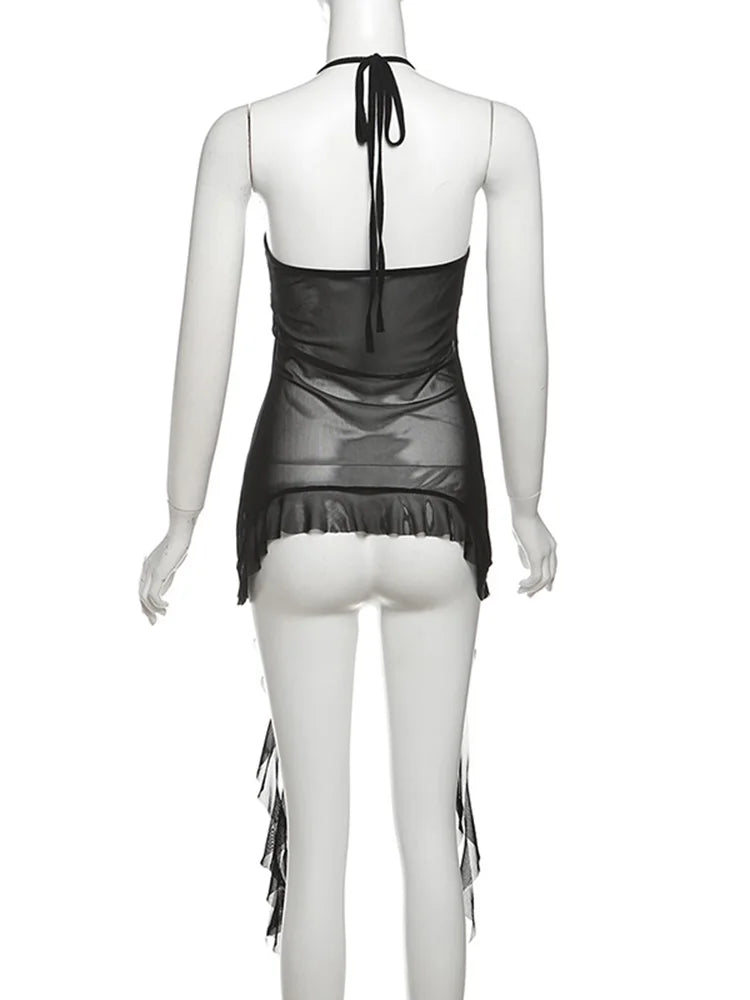 Chic Patchwork Halter Top VestiVogue