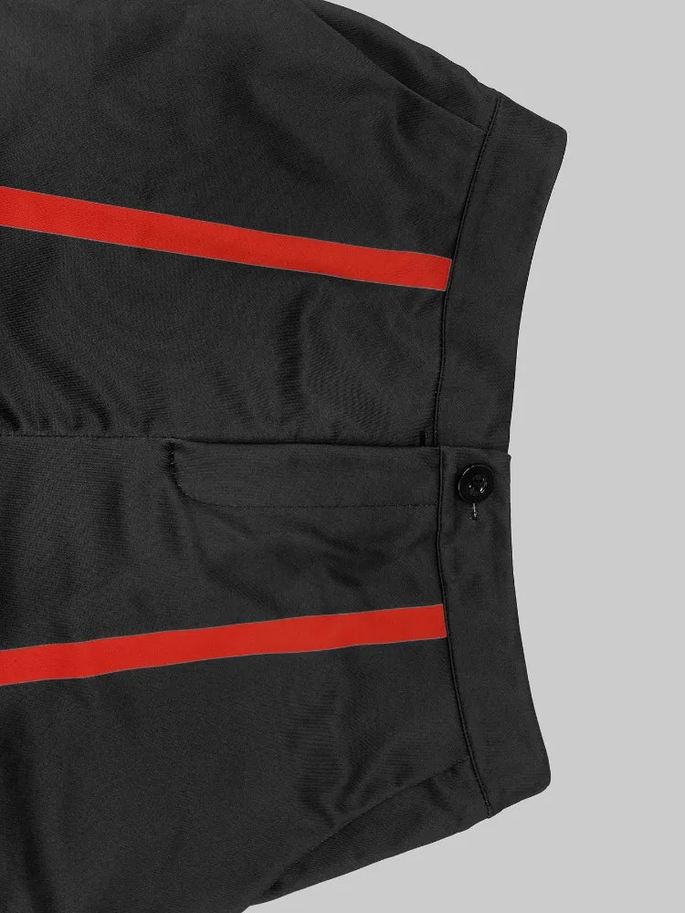 High Waist Striped Wide-Leg Trousers VestiVogue