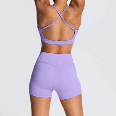 Selling sunset Emma vibes gym shorts Chic Gym Wear light purple XS