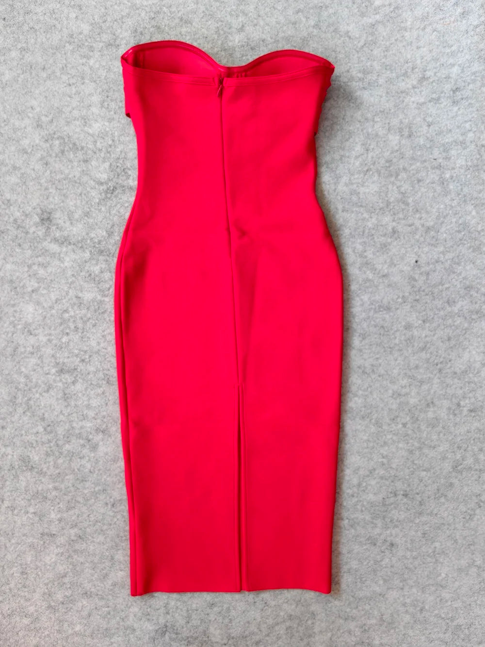 Sexy Red Strapless Bandage Dress VestiVogue