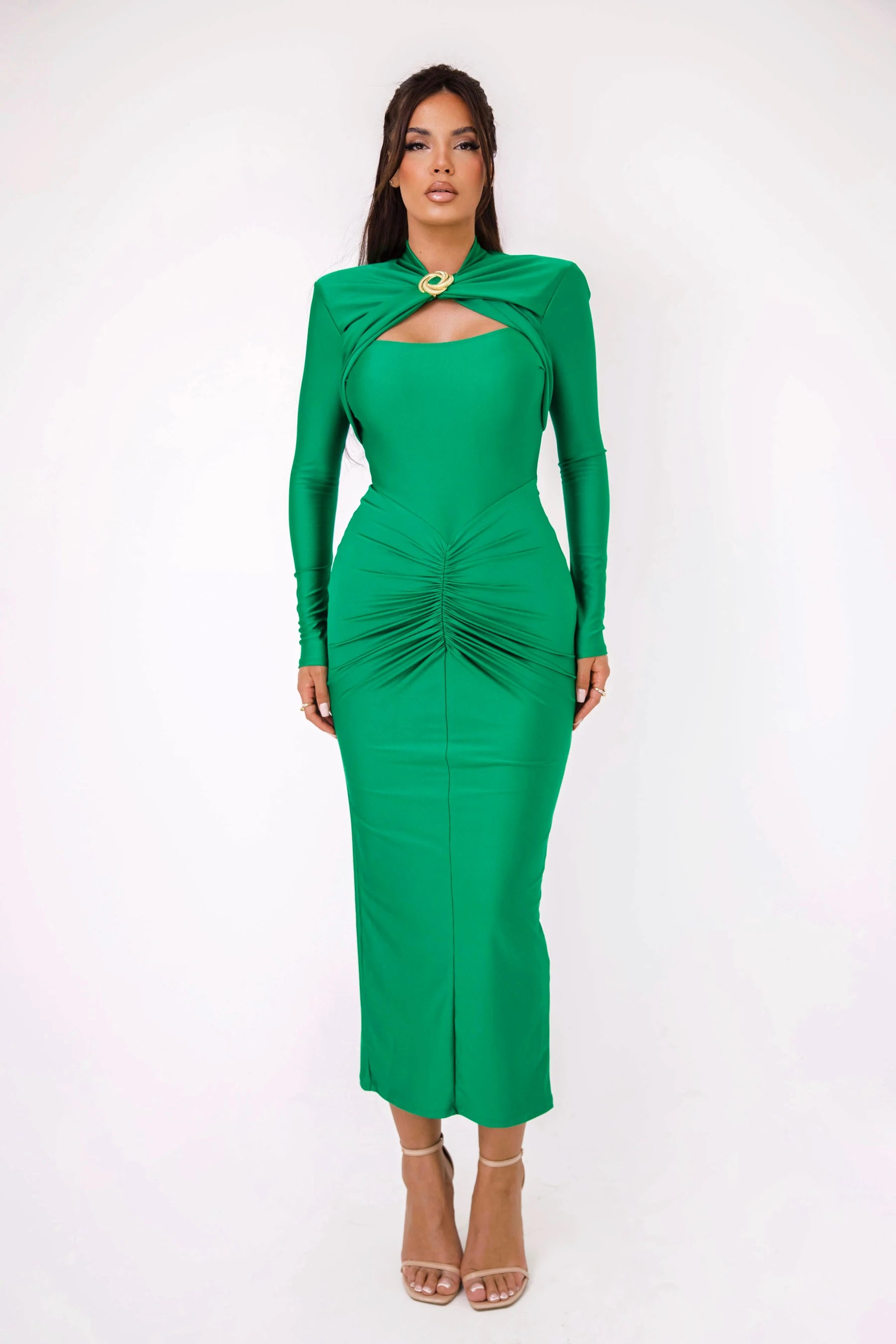 Hollow Out Bodycon Long Dress