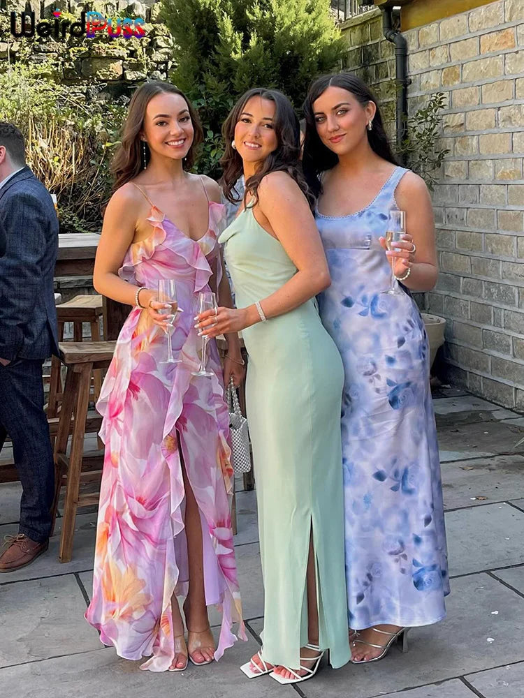 Irregular Tassel Backless Maxi Dress VestiVogue